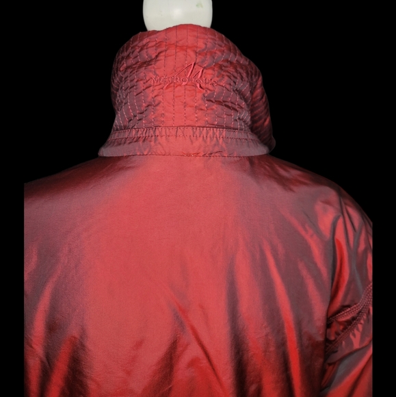 Men's Metropolis Legacy Wind Breaker Jacket Maroon XL - Picture 5 of 7